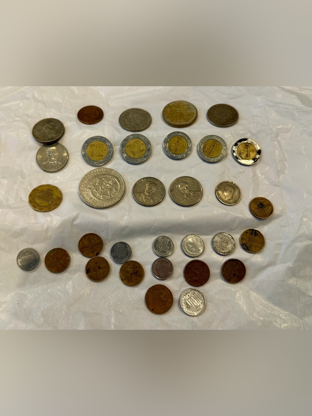 Vintage Mexican pesos lot